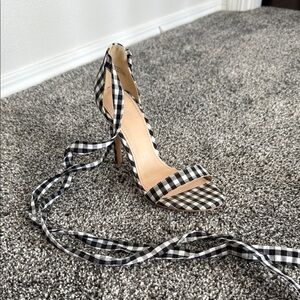 Forever 21 heels with leg wrap straps